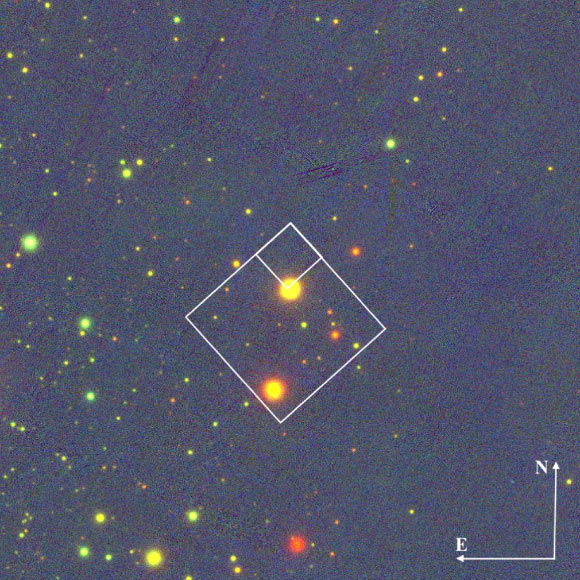 PanSTARRS image centered on the TIC 290061492 system. Image credit: Kostov et al., doi: 10.3847/1538-4357/ad7368.