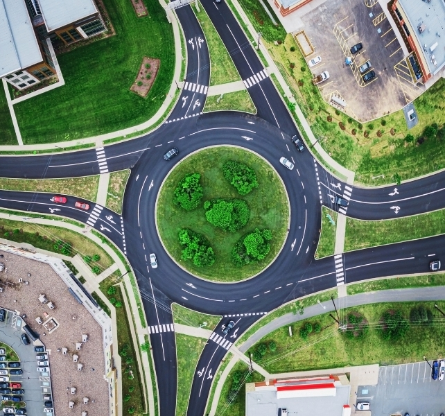 roundabout from above