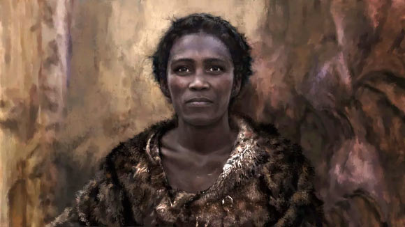 Illustration of Zlatý kůň, who belonged to the same population as the Ranis individuals and was closely related to two of them. Image credit: Tom Björklund / Max Planck Institute for Evolutionary Anthropology.
