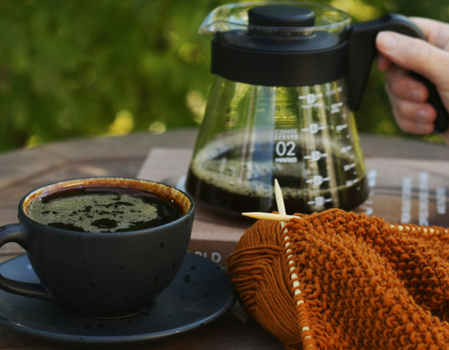 pot of filtered coffee