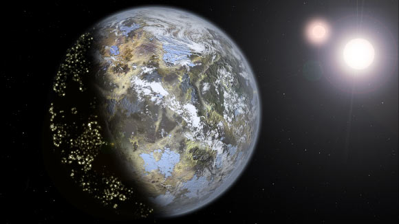 Harrison B. Smith & Lana Sinapayen used an agent-based model to show that if life can spread between star systems and affect the observable properties of a planet, then a robust signature of life (with very few false positives) can emerge, defined by correlations between planet characteristics and their locations. Image credit: Sci.News.