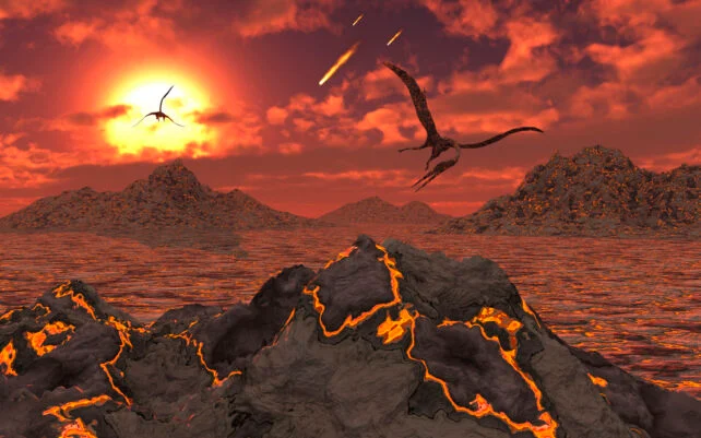 A Dazzling Meteor Just 'Video Bombed' a Live-Streamed Volcanic Eruption