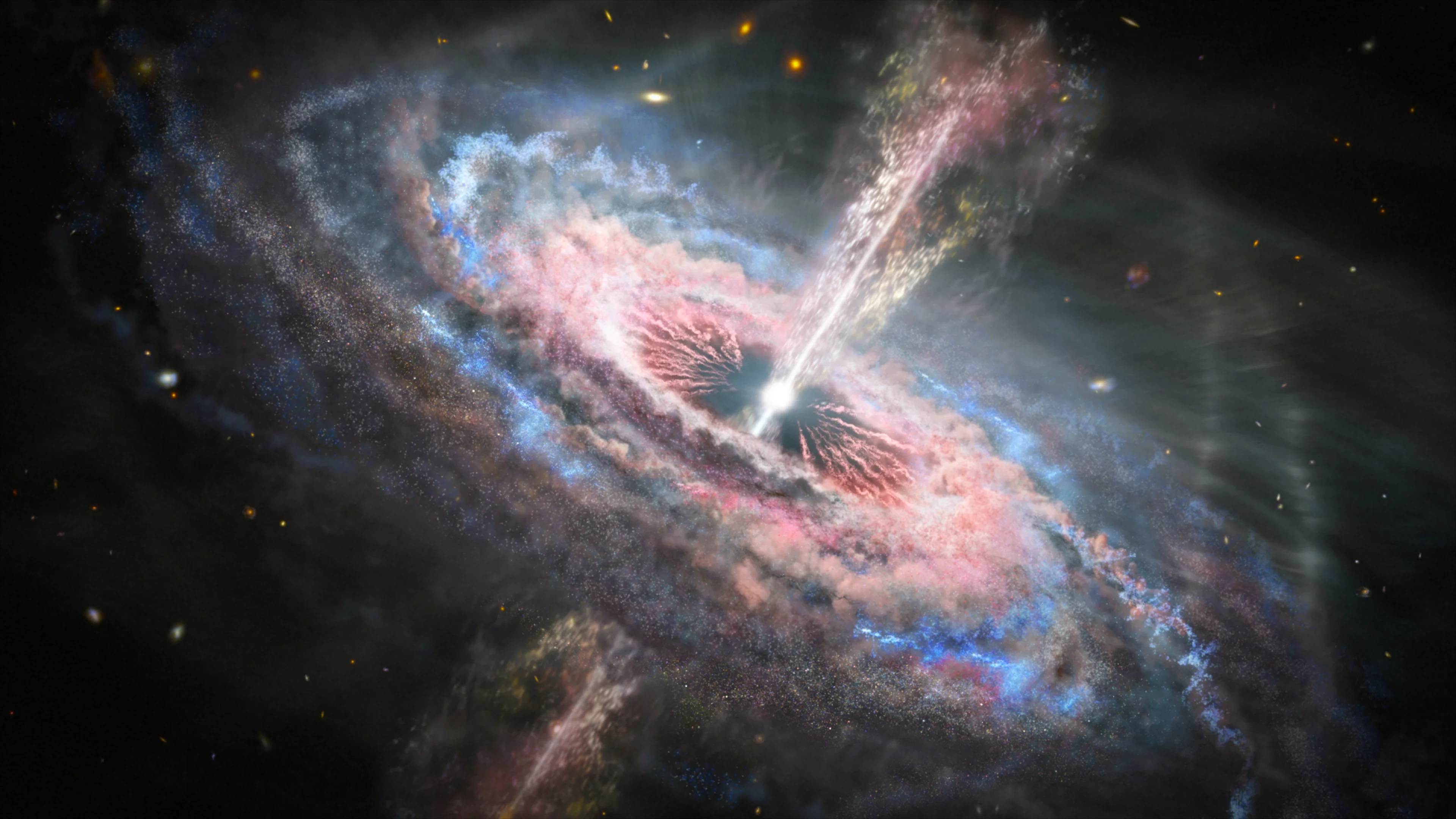 Astronomers Have Found a Flickering, Behemoth Black Hole At The Beginning of Time