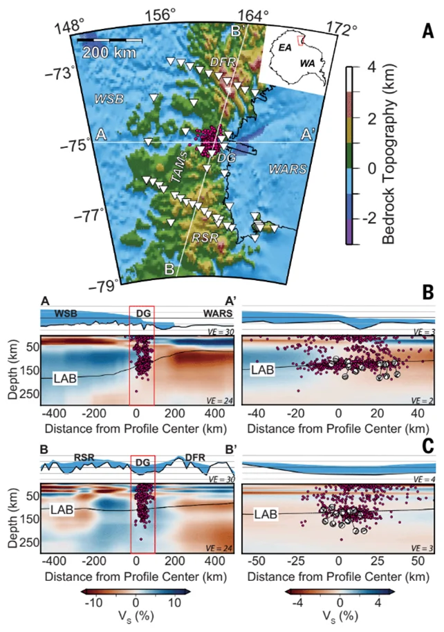 Earthquake map